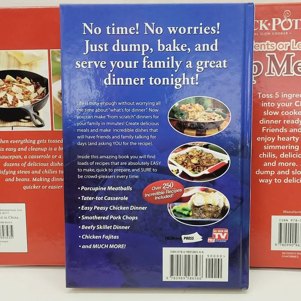COOKING: Dump Meals Dump Dinners Quick & Easy Simple Sensational Cathy Mitchell